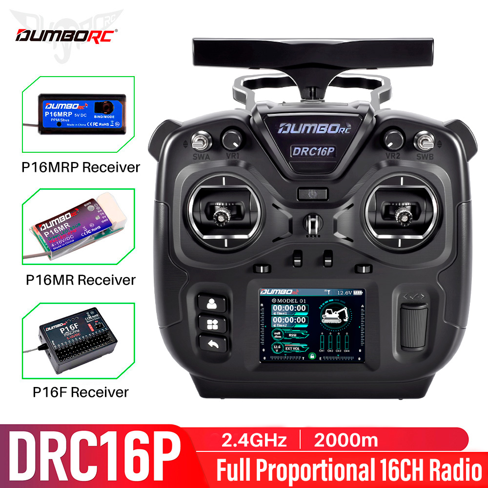 Drone Rc Jet - DUMBORC RC Transmitter DRC16P 16CH Coach