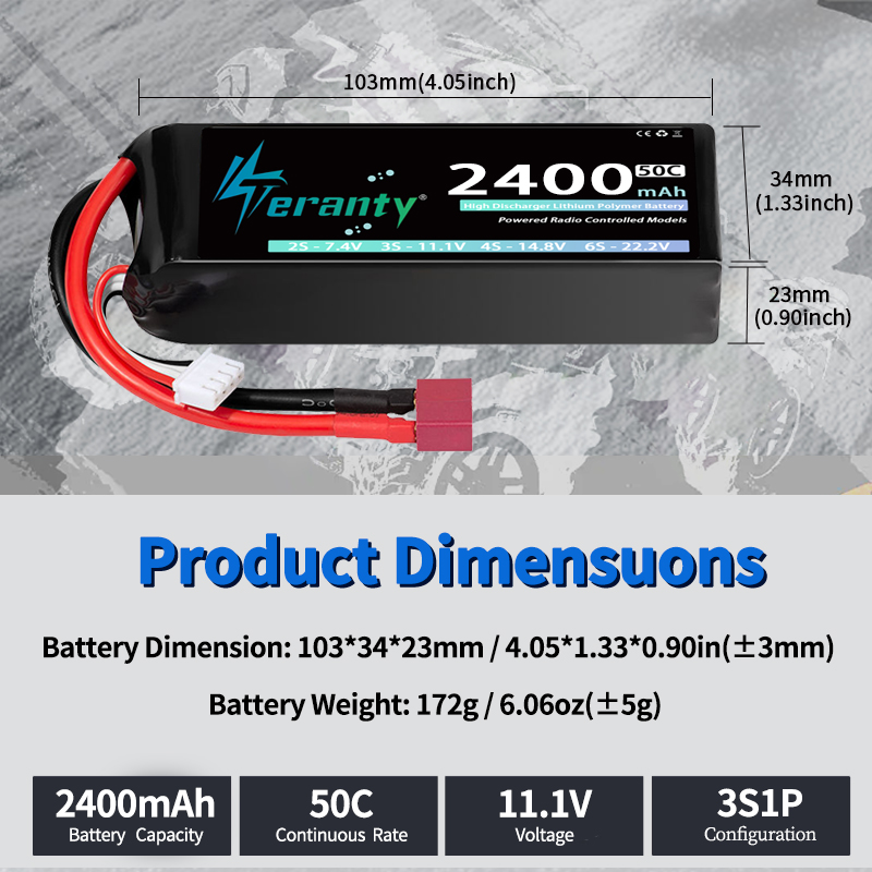 TERANTY 3S 2200/2400/2600mAh L - Drone Rc Board recension och pris