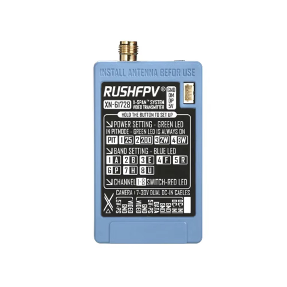 RUSHFPV 6.1‑7.2G 8W X61728 VTX - Drone With Rc Controller recension och pris
