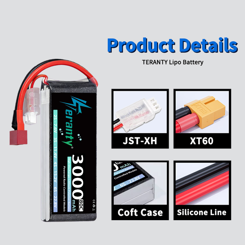 TERANTY 2S 3000mAh Lipo Batter - Drone Rc Car recension och pris