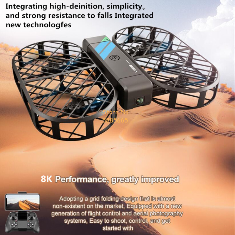 8K HD Camera 360° Protection O - Drone Rc Helicopter With Camera recension och pris