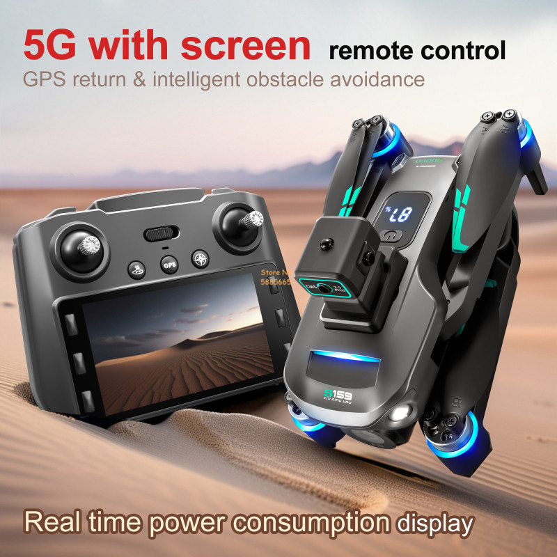 8K Dual Camera 5G WIFI FPV Rem - Drone Rc Helicopter With Camera recension och pris