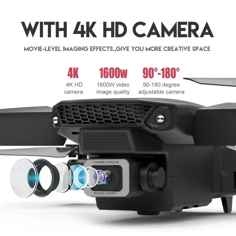 E88 Pro WIFI FPV Drone Wide An - Drone Ae Rc recension och pris