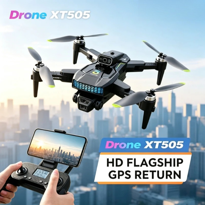 Original XT505 Foldable GPS Dr - Xt505 Rc Drone recension och pris