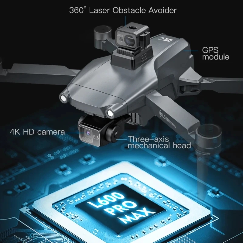 L600 PRO MAX GPS Drone Profess - Drone Ae Rc recension och pris