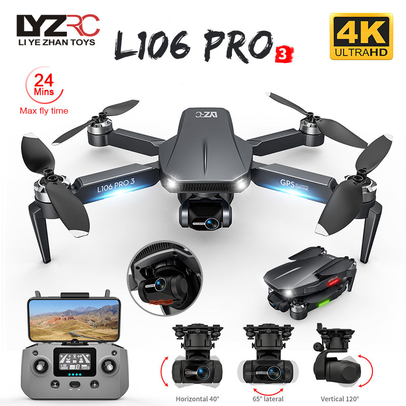 L106 Pro 3 Drone 5G WIFI FPV F - Drone Rc Helicopter With Camera recension och pris