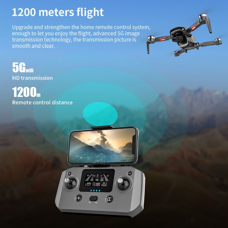 L106 Pro 3 Drone 5G WIFI FPV F - Drone Rc Helicopter With Camera recension och pris