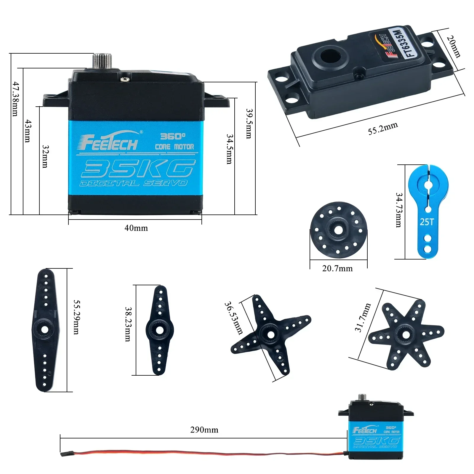 Feetech FT6335M Digital RC Ser - Drone Rc Jet recension och pris