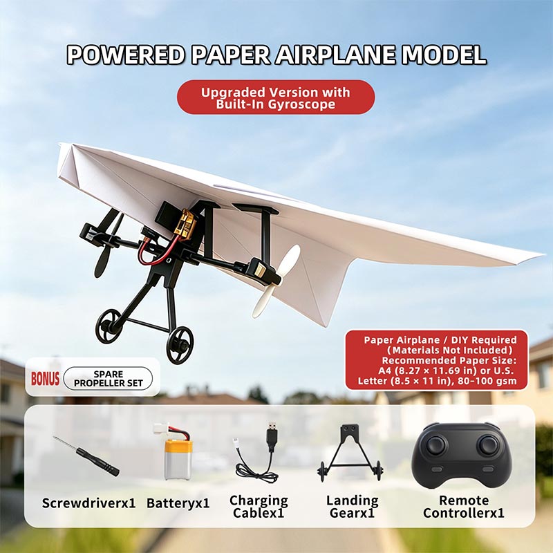 Rc Paper Airplane Kit With Gyr - Drone Rc Jet recension och pris