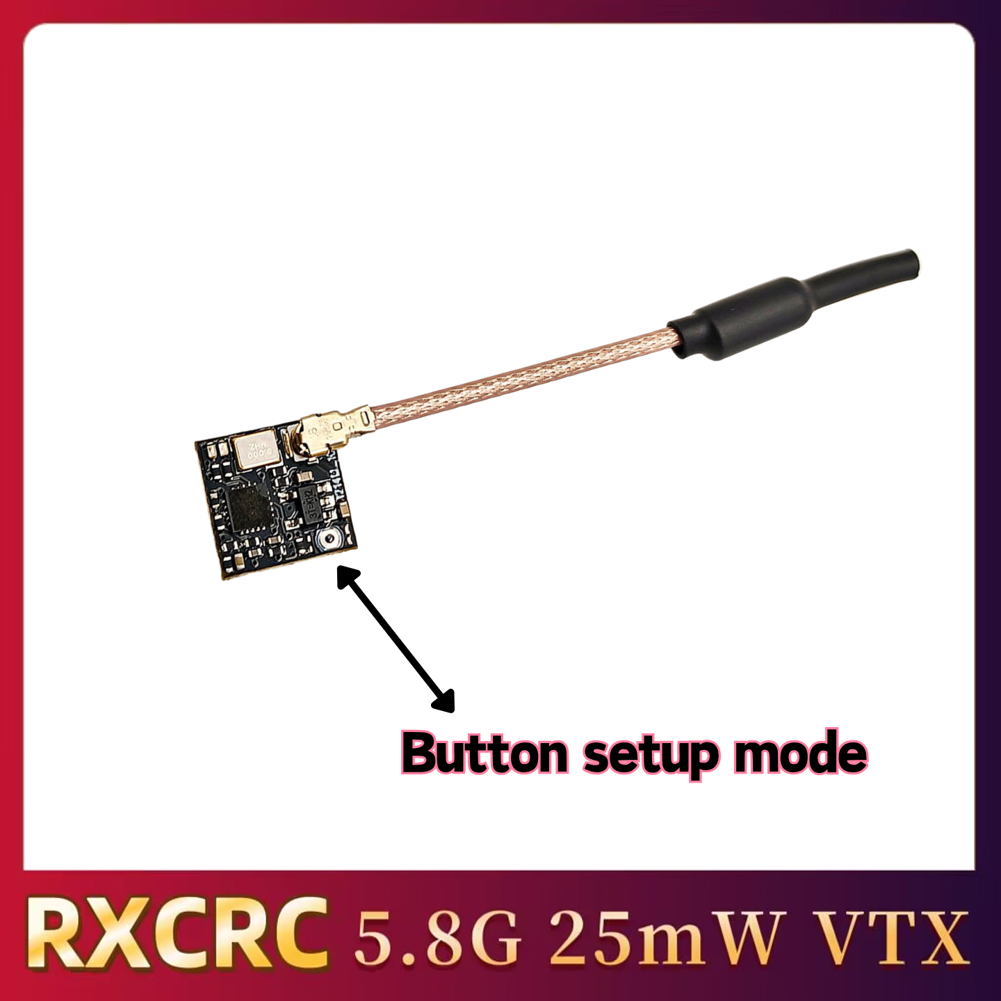 RXCRC 5.8GHz 48CH FPV 25mW Ana - Drone With Rc Controller recension och pris